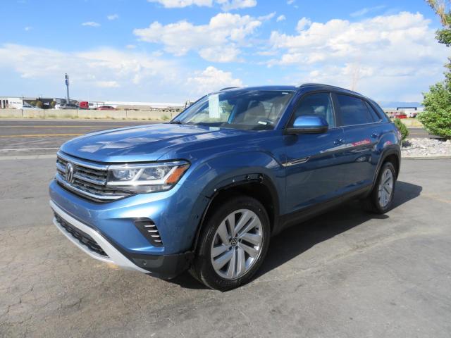 1V26C2CA0LC204168 - 2020 VOLKSWAGEN ATLAS CROS SE BLUE photo 2