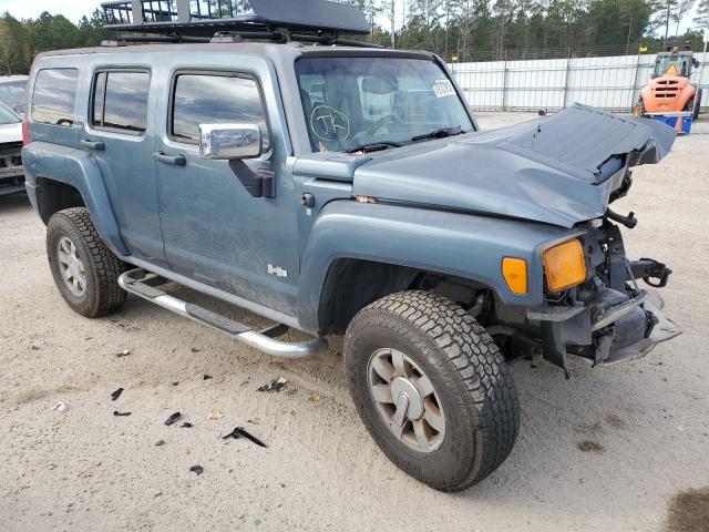 5GTDN136268289877 - 2006 HUMMER H3 BLUE photo 4