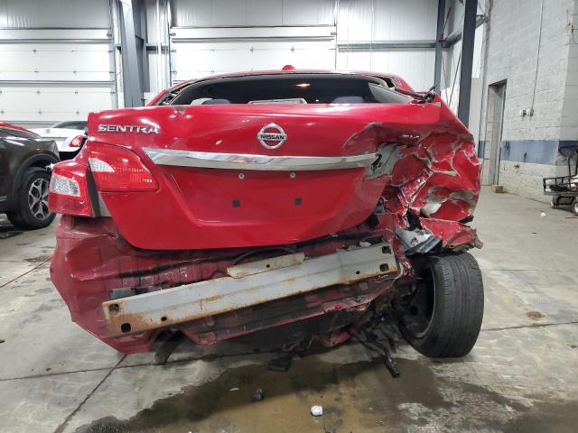3N1AB7APXJL617058 - 2018 NISSAN SENTRA S RED photo 6
