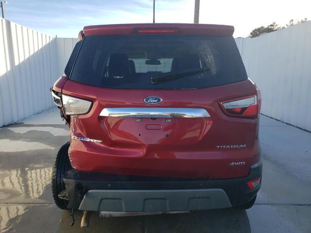 MAJ6P1WL3JC169108 - 2018 FORD ECOSPORT TITANIUM RED photo 6