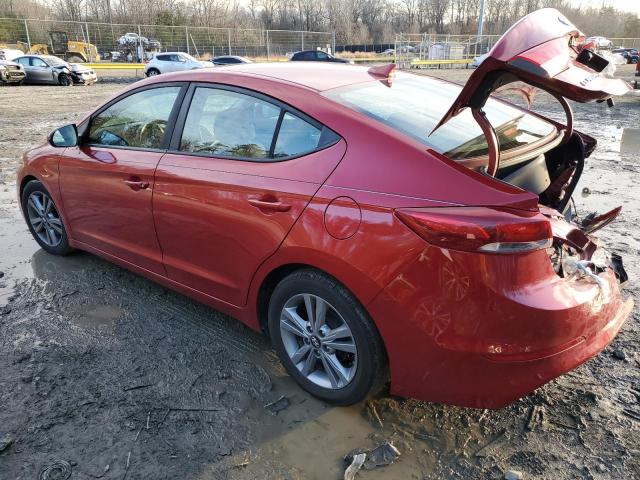 5NPD84LF0HH169242 - 2017 HYUNDAI ELANTRA SE RED photo 2