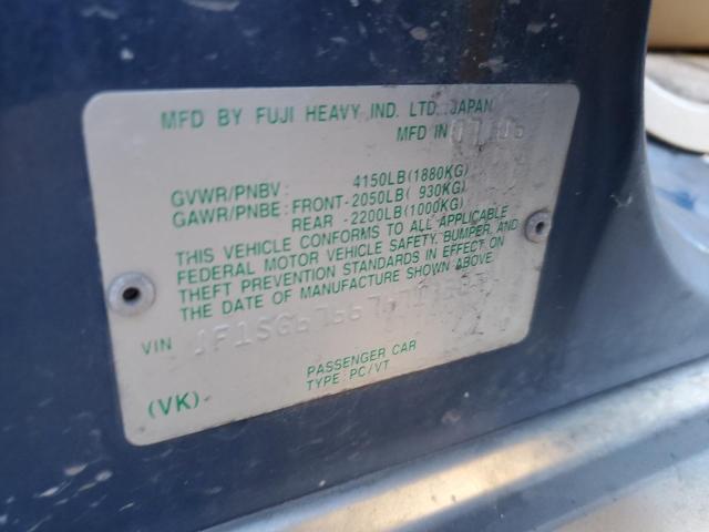 JF1SG67667H719207 - 2007 SUBARU FORESTER 2.5X LL BEAN BLUE photo 12