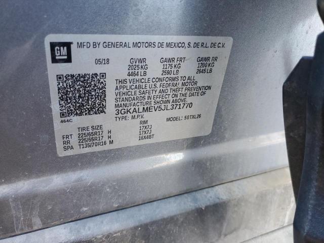 3GKALMEV5JL371770 - 2018 GMC TERRAIN SLE GRAY photo 13