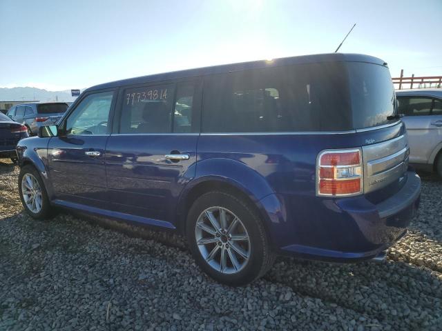 2FMHK6D83DBD14113 - 2013 FORD FLEX LIMITED BLUE photo 2