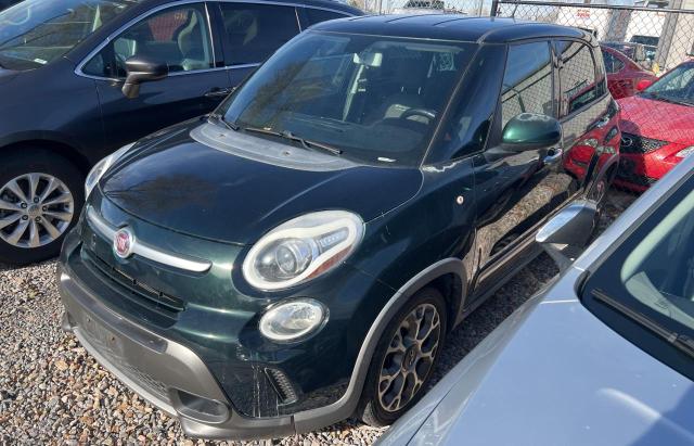 ZFBCFADH4EZ020341 - 2014 FIAT 500L TREKKING GREEN photo 2