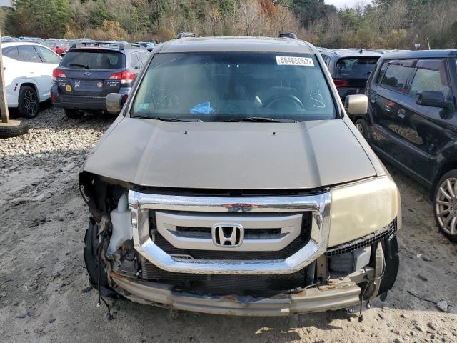 5FNYF4H79BB019435 - 2011 HONDA PILOT EXLN GOLD photo 5