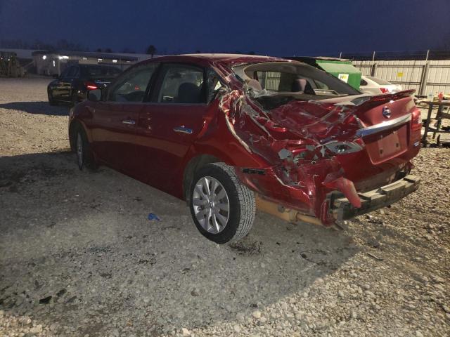 3N1AB7APXEL680859 - 2014 NISSAN SENTRA S RED photo 2