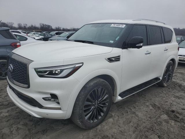 JN8AZ2AEXM9268141 - 2021 INFINITI QX80 LUXE WHITE photo 1