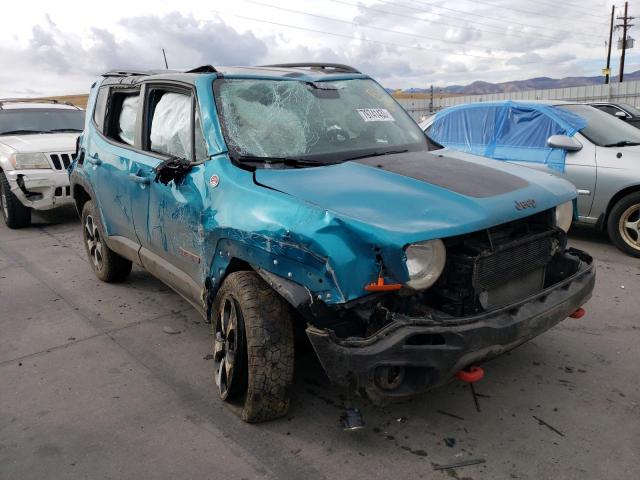 ZACNJBC11KPK45466 - 2019 JEEP RENEGADE TRAILHAWK TEAL photo 4