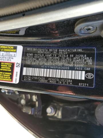 4T1T11AK6PU826009 - 2023 TOYOTA CAMRY SE NIGHT SHADE BLACK photo 12