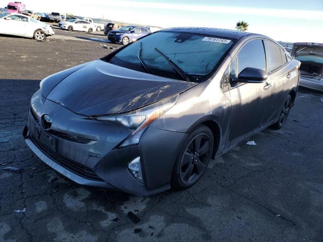 JTDKARFU4G3511076 - 2016 TOYOTA PRIUS GRAY photo 1