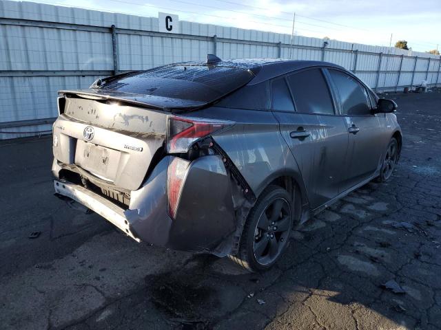 JTDKARFU4G3511076 - 2016 TOYOTA PRIUS GRAY photo 3