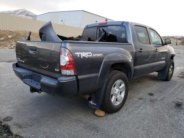 3TMLU4EN7EM144548 - 2014 TOYOTA TACOMA DOUBLE CAB CHARCOAL photo 3