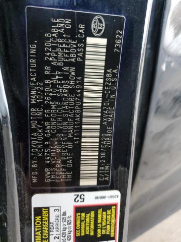 4T1T11AK8PU744914 - 2023 TOYOTA CAMRY SE NIGHT SHADE BLACK photo 13