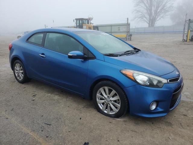 KNAFX6A8XE5186988 - 2014 KIA FORTE EX BLUE photo 4