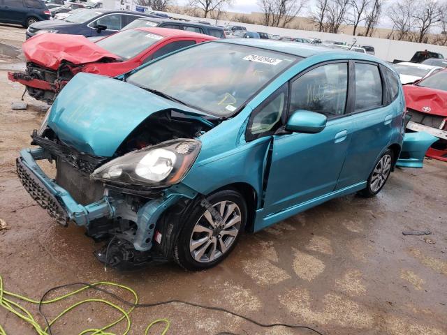 JHMGE8H58CC010842 - 2012 HONDA FIT SPORT TURQUOISE photo 1