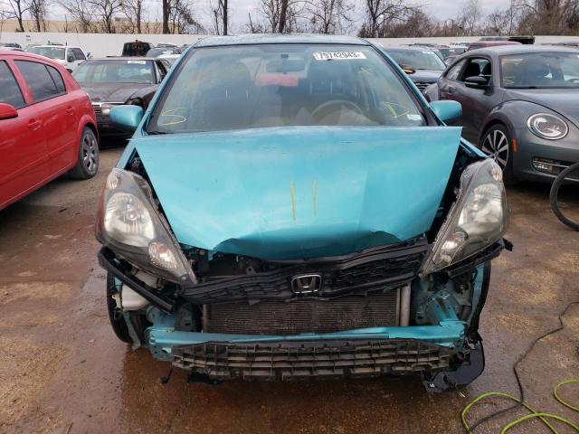 JHMGE8H58CC010842 - 2012 HONDA FIT SPORT TURQUOISE photo 5