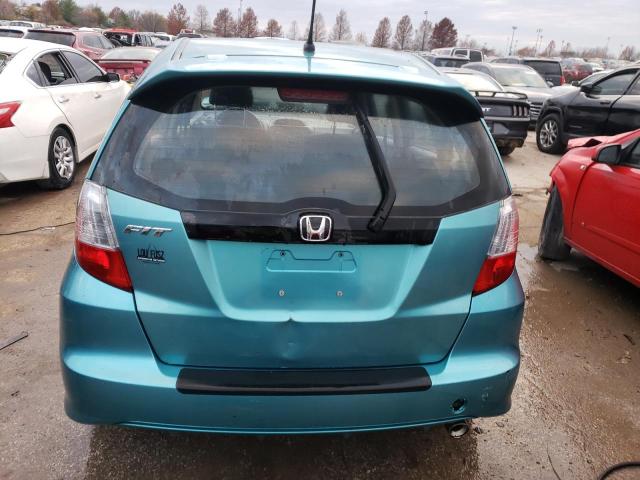 JHMGE8H58CC010842 - 2012 HONDA FIT SPORT TURQUOISE photo 6