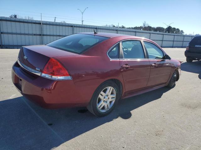 2G1WB5EK7A1185805 - 2010 CHEVROLET IMPALA LT RED photo 3