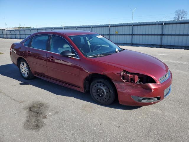 2G1WB5EK7A1185805 - 2010 CHEVROLET IMPALA LT RED photo 4