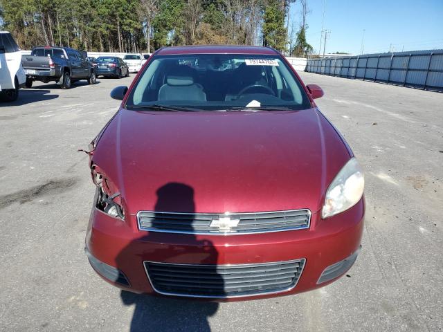 2G1WB5EK7A1185805 - 2010 CHEVROLET IMPALA LT RED photo 5