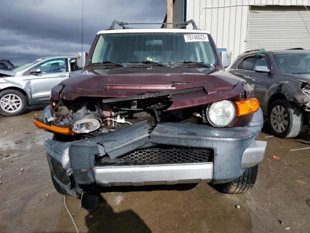 JTEBU11F170012010 - 2007 TOYOTA FJ CRUISER BURGUNDY photo 5