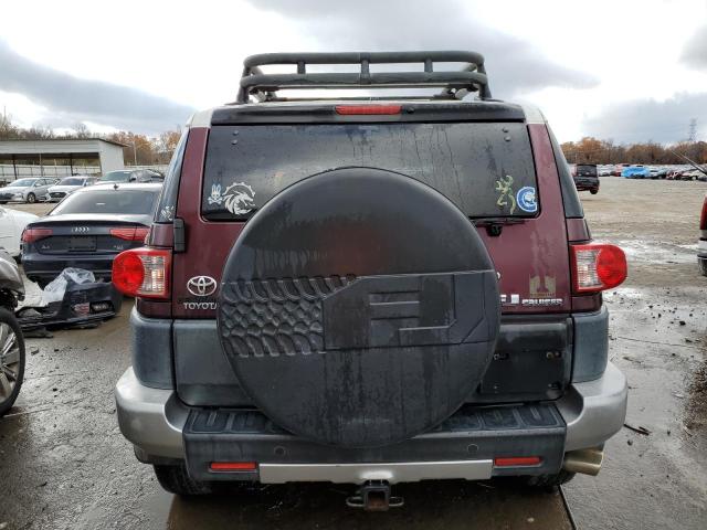 JTEBU11F170012010 - 2007 TOYOTA FJ CRUISER BURGUNDY photo 6