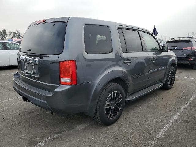 5FNYF4H29AB014741 - 2010 HONDA PILOT LX GRAY photo 3