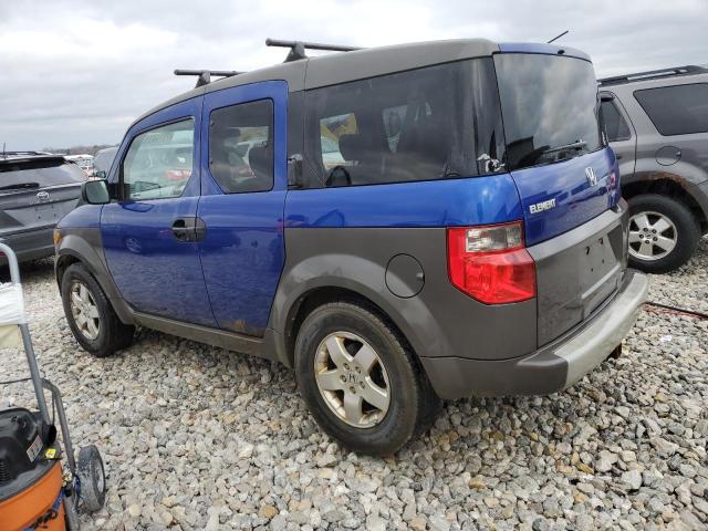 5J6YH28634L038322 - 2004 HONDA ELEMENT EX BLUE photo 2