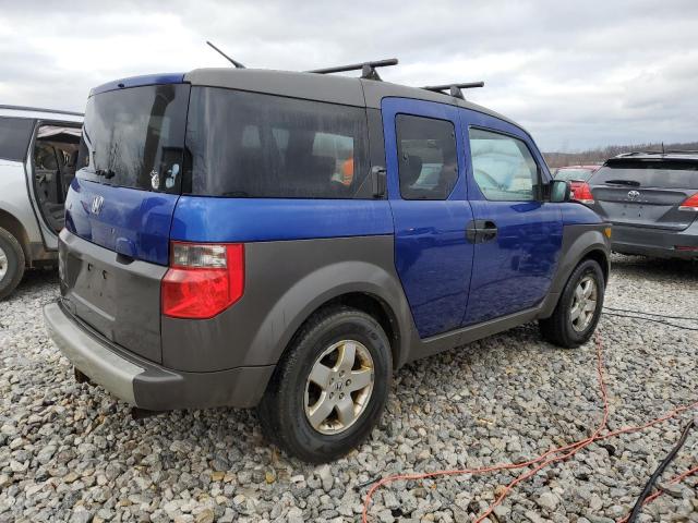 5J6YH28634L038322 - 2004 HONDA ELEMENT EX BLUE photo 3