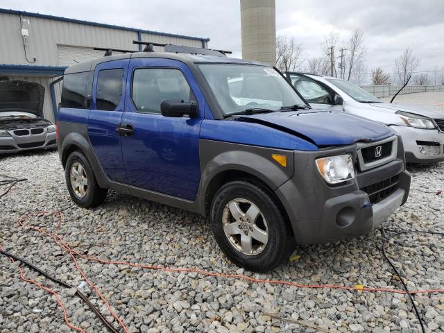 5J6YH28634L038322 - 2004 HONDA ELEMENT EX BLUE photo 4