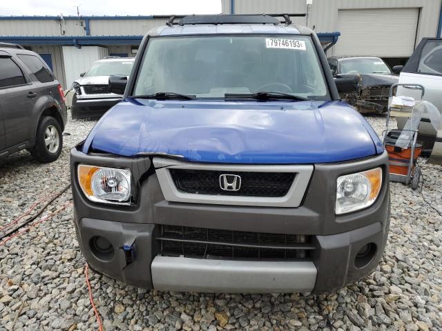 5J6YH28634L038322 - 2004 HONDA ELEMENT EX BLUE photo 5