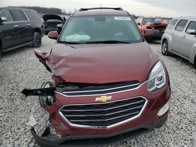 2GNALCEK9H1599916 - 2017 CHEVROLET EQUINOX LT BURGUNDY photo 5