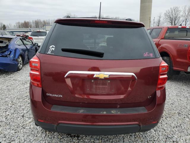 2GNALCEK9H1599916 - 2017 CHEVROLET EQUINOX LT BURGUNDY photo 6