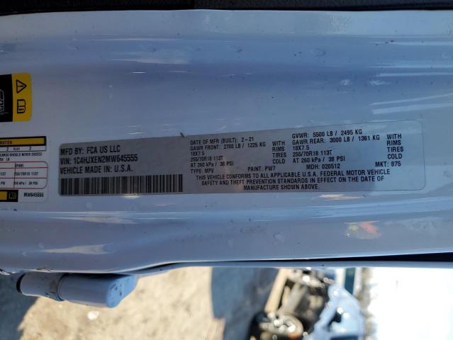 1C4HJXEN2MW645555 - 2021 JEEP WRANGLER U SAHARA WHITE photo 13