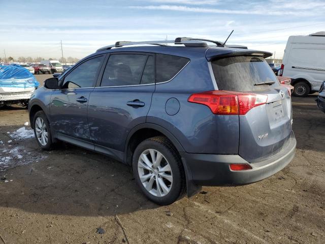 2T3DFREV5DW016494 - 2013 TOYOTA RAV4 LIMITED BLUE photo 2