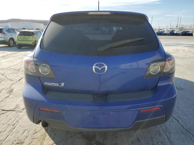 JM1BK343781866888 - 2008 MAZDA 3 HATCHBACK BLACK photo 6