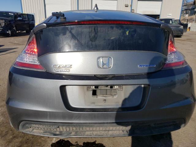 JHMZF1C69DS003872 - 2013 HONDA CR-Z EX GRAY photo 6