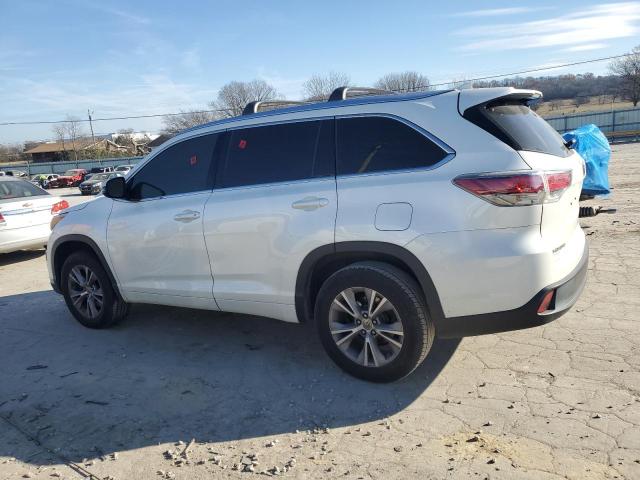 5TDKKRFH4FS042486 - 2015 TOYOTA HIGHLANDER XLE WHITE photo 2