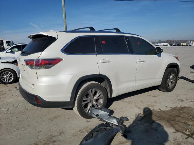 5TDKKRFH4FS042486 - 2015 TOYOTA HIGHLANDER XLE WHITE photo 3