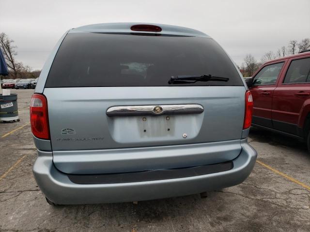 1A4GP45R76B563353 - 2006 CHRYSLER TOWN AND C TEAL photo 6