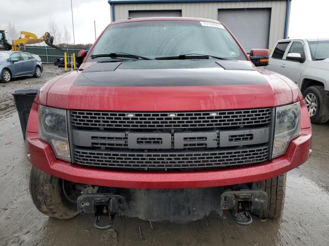 1FTFW1R63EFB75188 - 2014 FORD F150 SVT RAPTOR MAROON photo 5