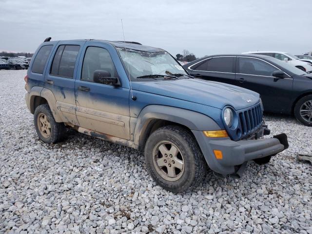 1J4GL48K25W513039 - 2005 JEEP LIBERTY SPORT BLUE photo 4