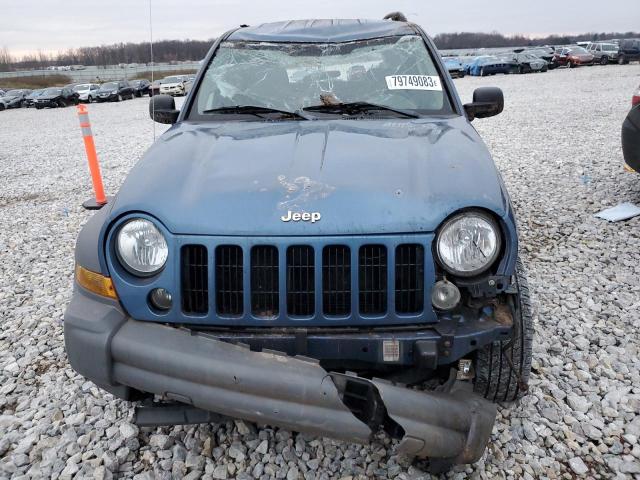 1J4GL48K25W513039 - 2005 JEEP LIBERTY SPORT BLUE photo 5