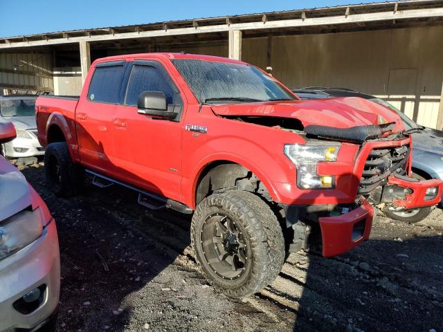 1FTEW1EG8GKF69080 - 2016 FORD F150 SUPERCREW RED photo 4