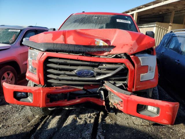 1FTEW1EG8GKF69080 - 2016 FORD F150 SUPERCREW RED photo 5