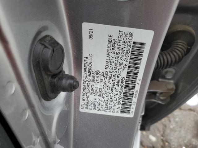 19XZE4F58NE004959 - 2022 HONDA INSIGHT EX GRAY photo 13