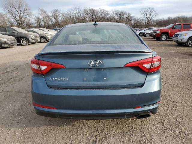 5NPE24AF1GH280616 - 2016 HYUNDAI SONATA SE BLUE photo 6