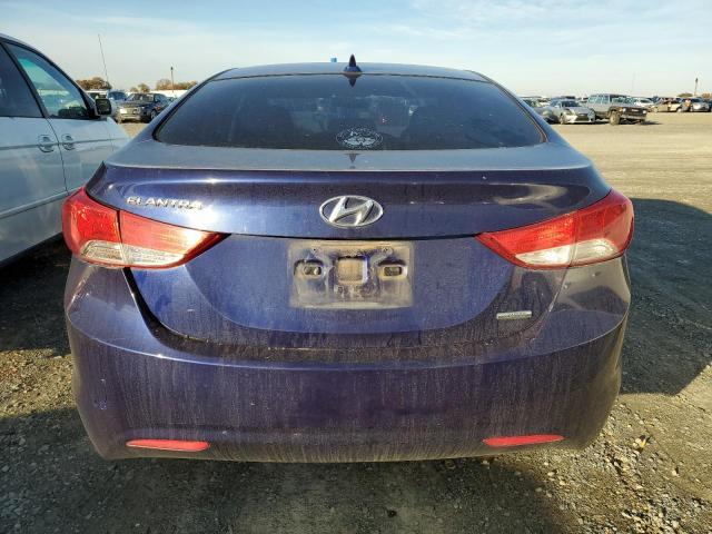 5NPDH4AEXBH052480 - 2011 HYUNDAI ELANTRA GLS BLUE photo 6