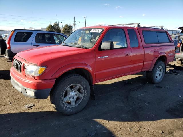 5TEWN72NX2Z052834 - 2002 TOYOTA TACOMA XTRACAB RED photo 1